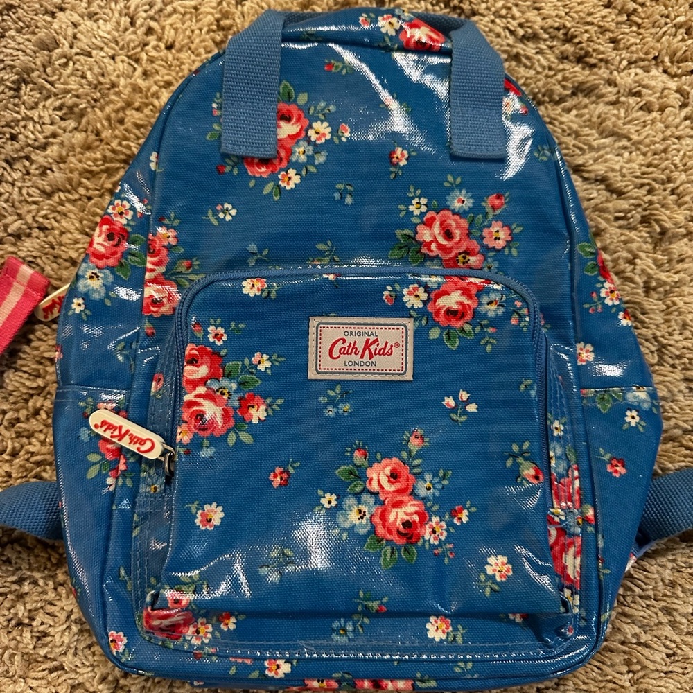 Cath Kidston London Blue Floral Backpack